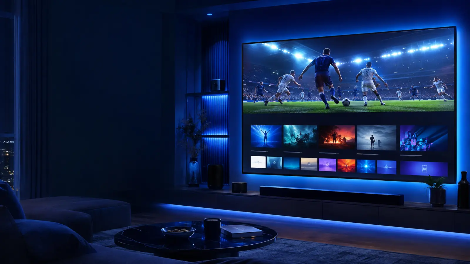 Stable live television streaming on a Nordic home screen